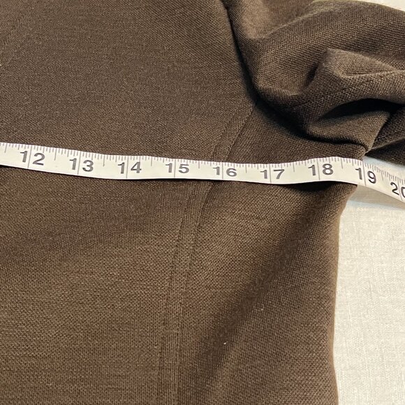 VTG Sonia Rykiel Paris Brown Wool Blazer Jacket Frence Size 8-10 Gold Button - Picture 7 of 14